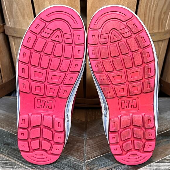 Helly Hansen JK Midsund Red White Rubber Waterproof Rain Boot Little Kid Size 13 - Picture 10 of 11